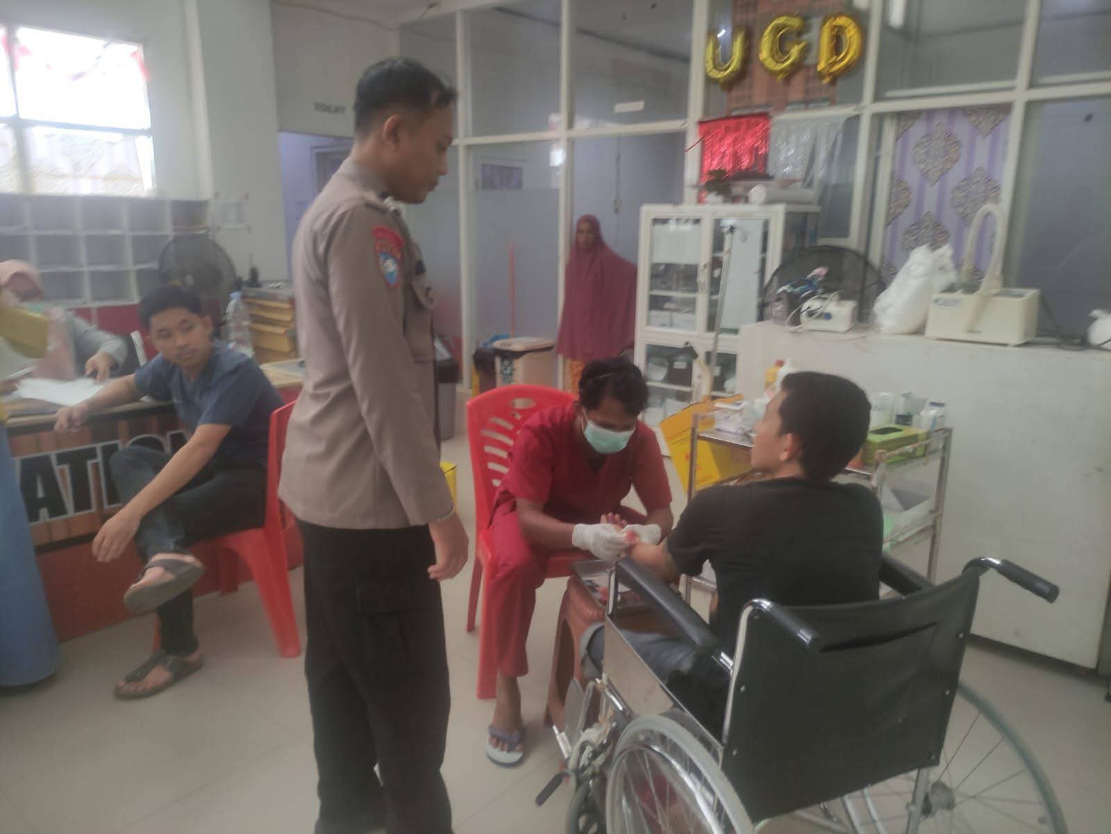 Kepergok Mencuri, Maling Ini Nekat Tikam Tangan Pemilik Rumah Pakai Badikdi Desa Sugiwaras Kec Wonomulyo